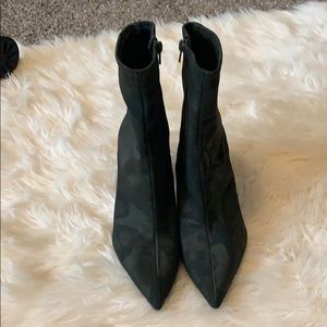 Jeffrey Campbell camouflage  ankle bootie